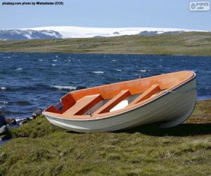 пазл Лодка на норвежском побережье